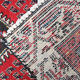 Vintage persian runner rug long handwoven oriental wool carpet - 74x300cm