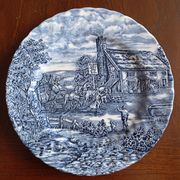 6 English flat plates Bursley "The Posthouse"
