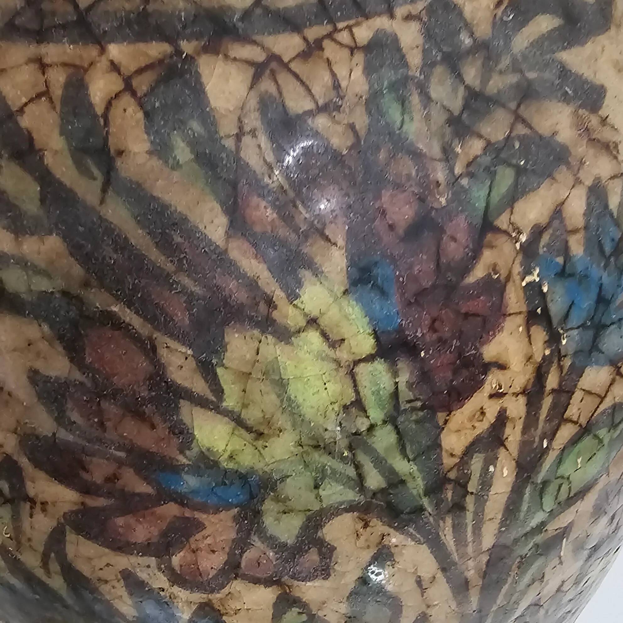 Early 20th century Persian Qajar dynasty pottery vases / bowl / bottle / 1900s