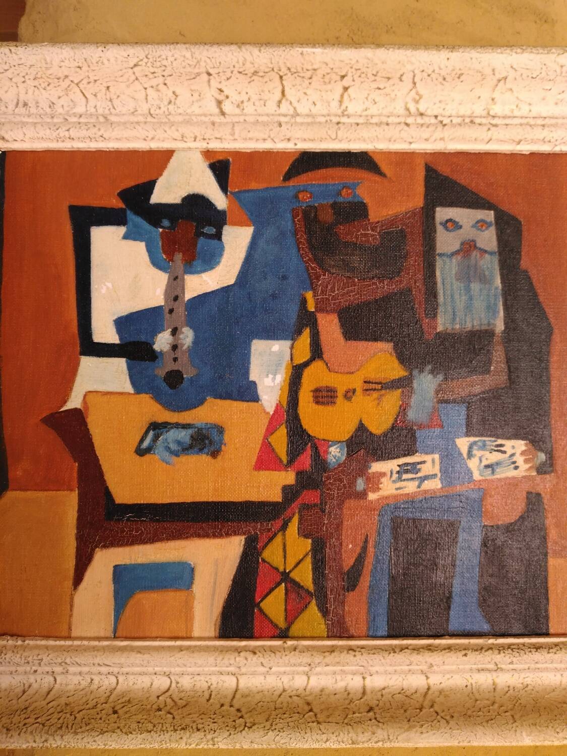 Oil on canvas 3 musicians