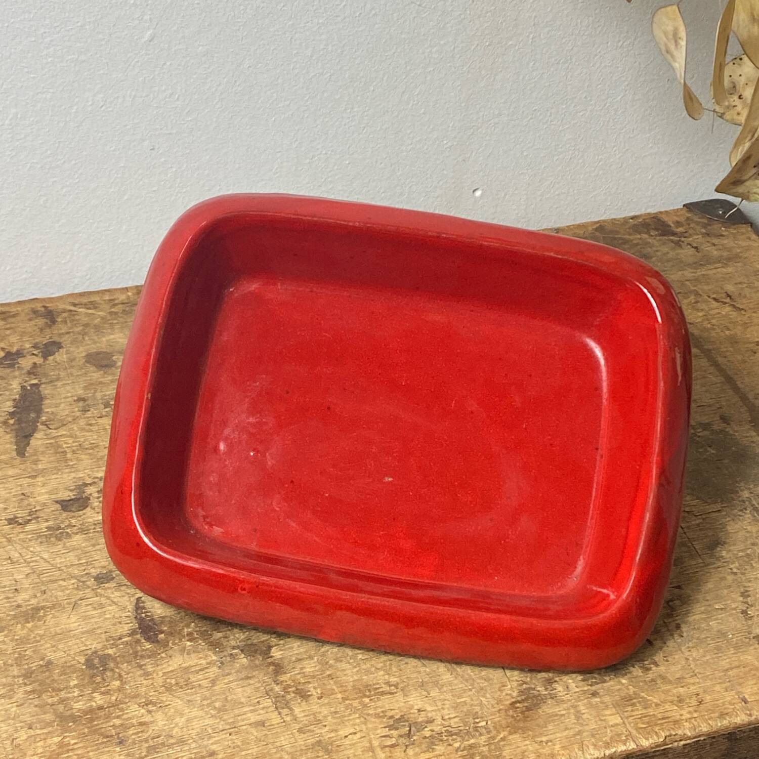 Glazed ceramic dish