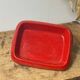 Glazed ceramic dish