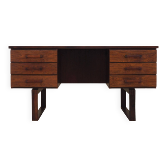 Rosewood desk, Danish design, 1960s, designer: Torben Valeur & Henning Jensen, manufacturer: Dyrlund