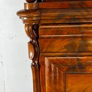 Biedermeier vintage oak and mahogany secretary desk, well-made, 1860.