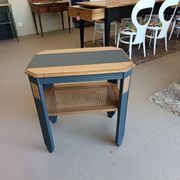 WOOD GUERIDON, CANING AND ANTHRACITE