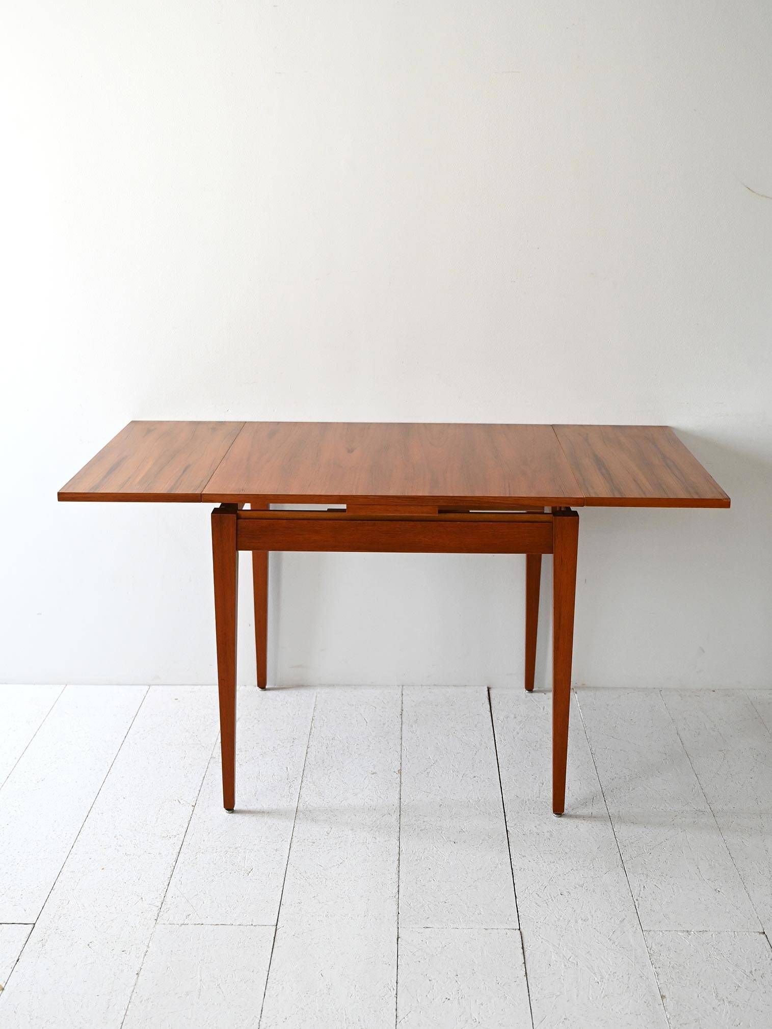 1960s Vintage Scandinavian Square Teak Dining Table