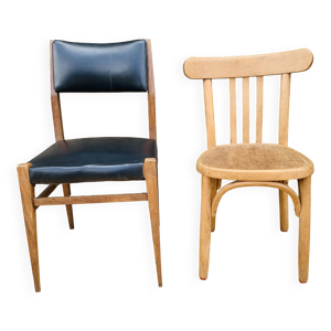 2 chaises dépareillées