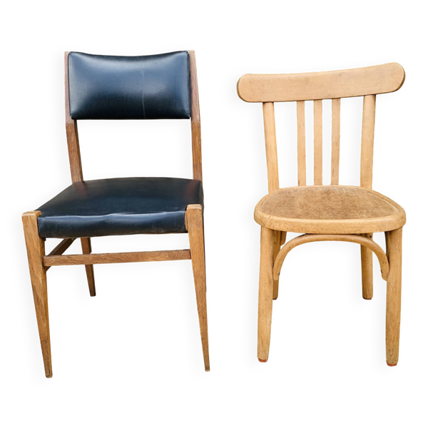 2 chaises dépareillées