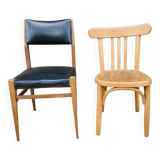 Mismatched pair of chairs