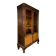 Art Deco display cabinet in oak with amber glass panels – 1930s