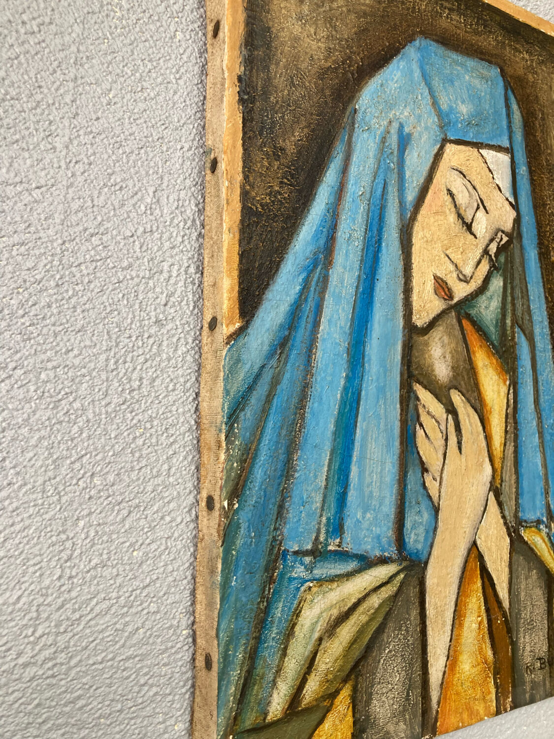 Oil on canvas of the Blessed Virgin