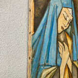 Oil on canvas of the Blessed Virgin