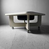 Table basse avec plateau à goûter rotatif, années 70, Allemagne
