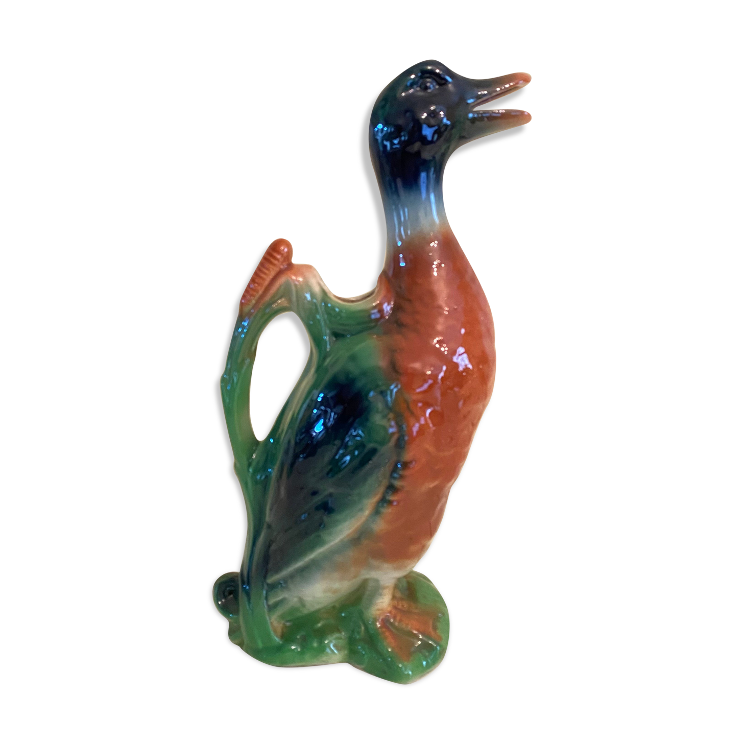 Vintage ceramic duck pitcher