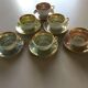 6 Limoges porcelain coffee cups