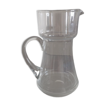 Pichet broc en verre milieu 20ème