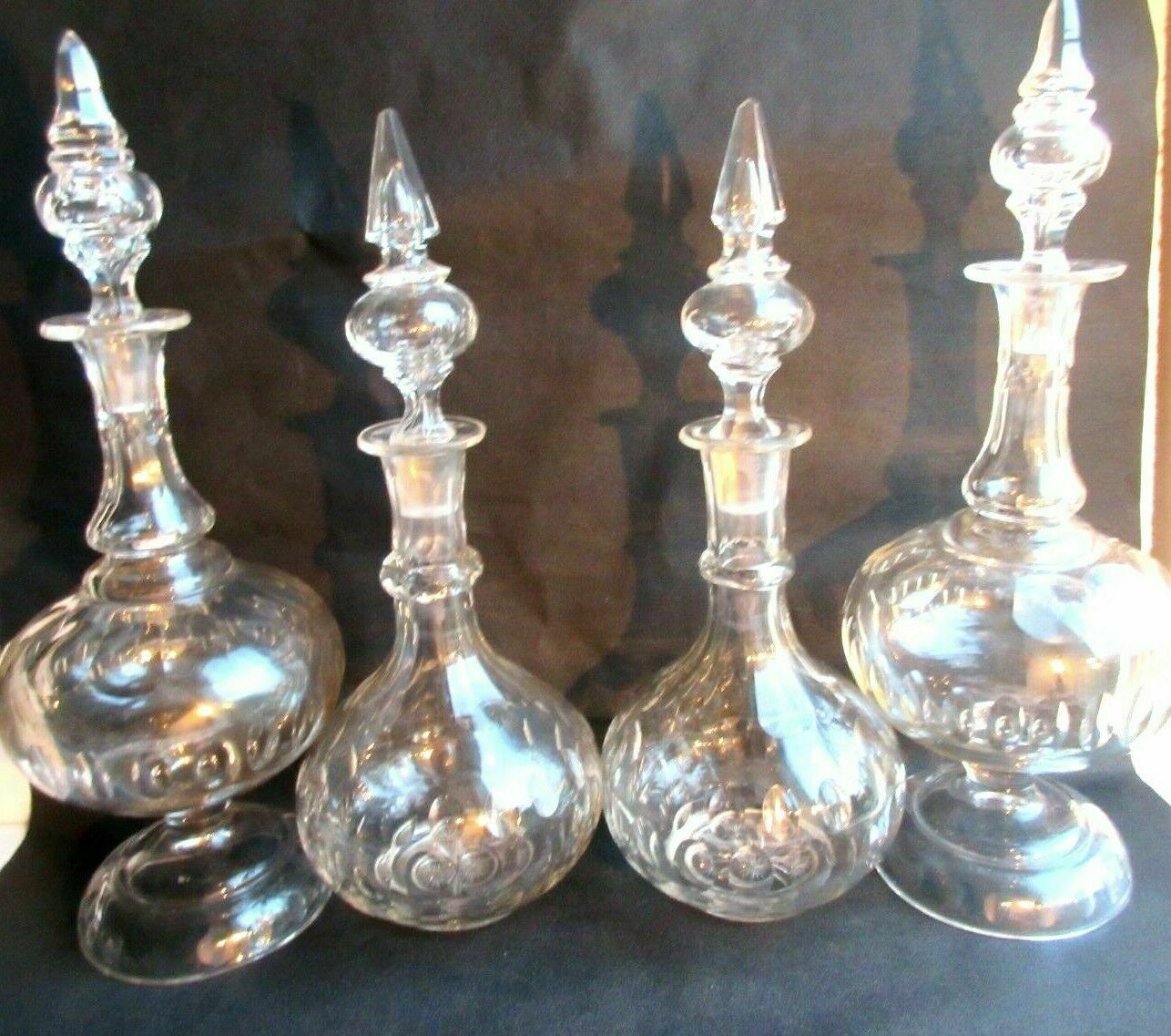 Carafe Baccarat, St Louis cristal incolore taillé, Napoléon III