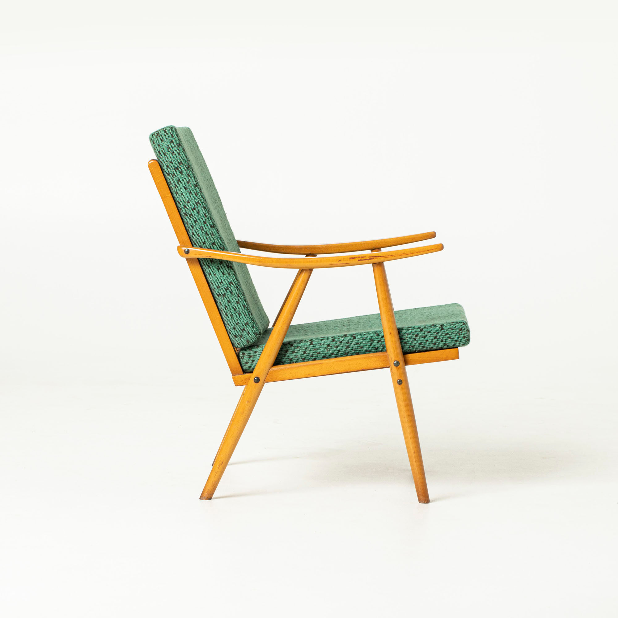 Pair of mid-century armchairs by Novy Domov in original upholstery, Czechoslovakia, 1970s