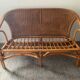 Vintage rattan sofa 60s-70s