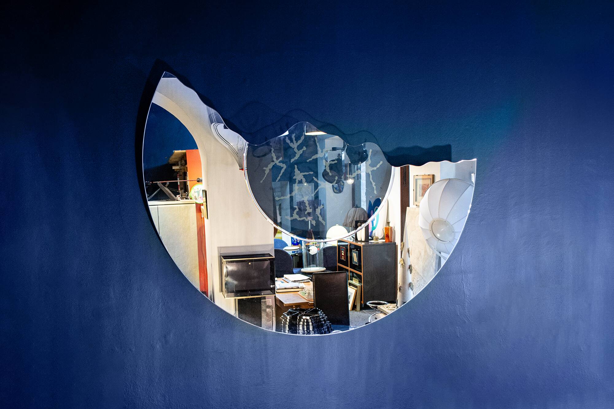 Scornice Wall Mirror by Nanda Vigo for Glass, 1988