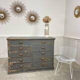 1930s workshop furniture with shell handles.