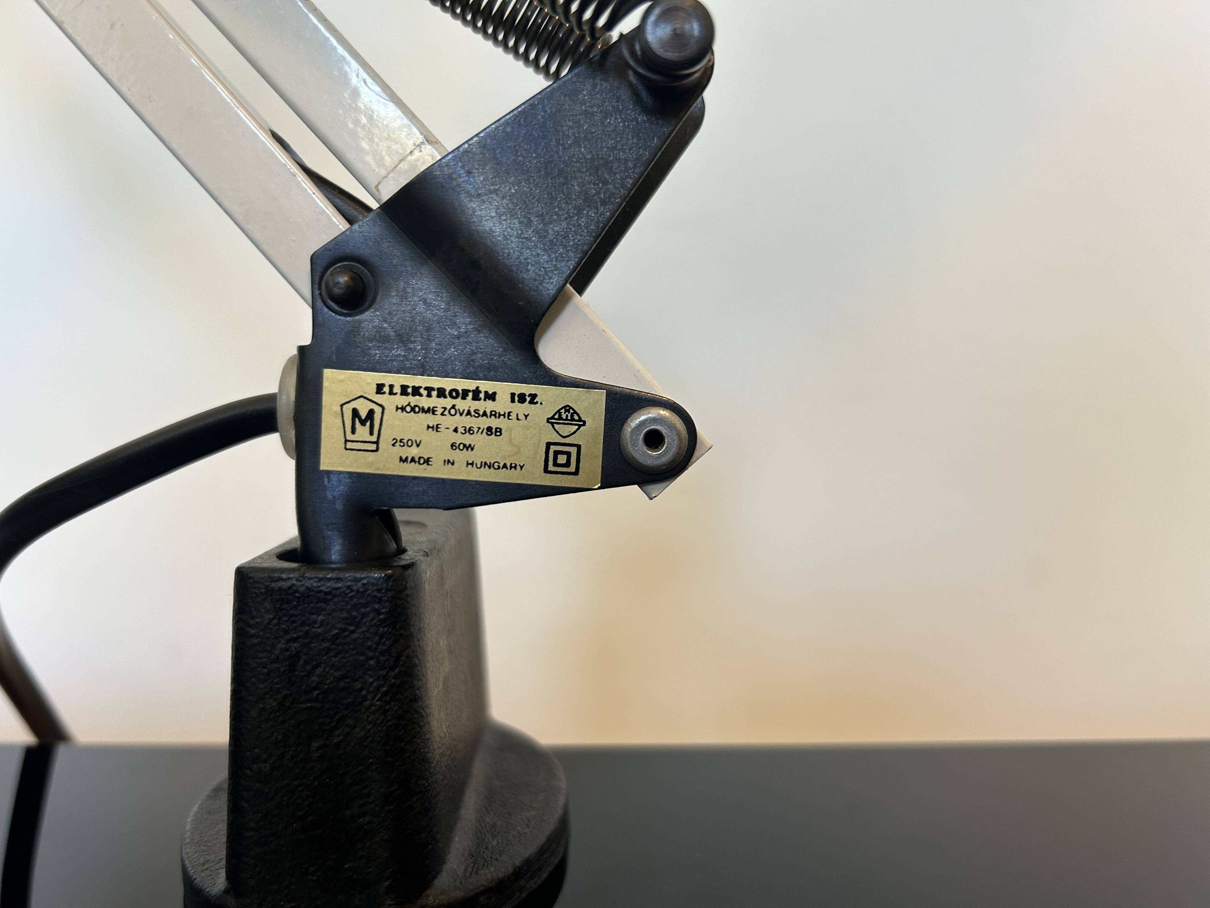 Vintage Table Lamp by Elektrofém ISZ from Hungary 1980’s