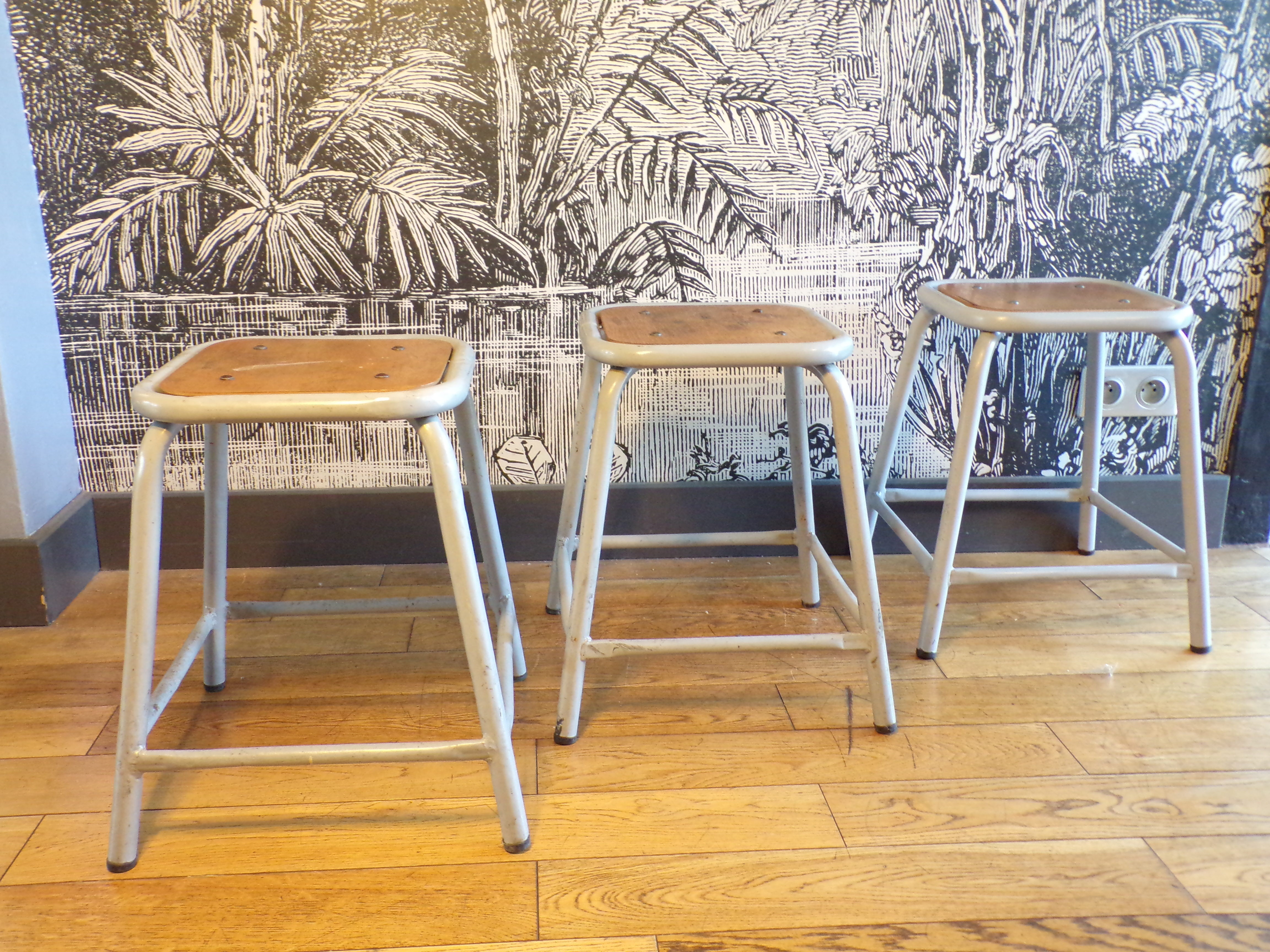 Set 3 workshop stools