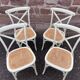 4 french chairs saint rémy restaurant bistro wood curved