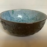 Empty raku ceramic pocket signed De Gheus