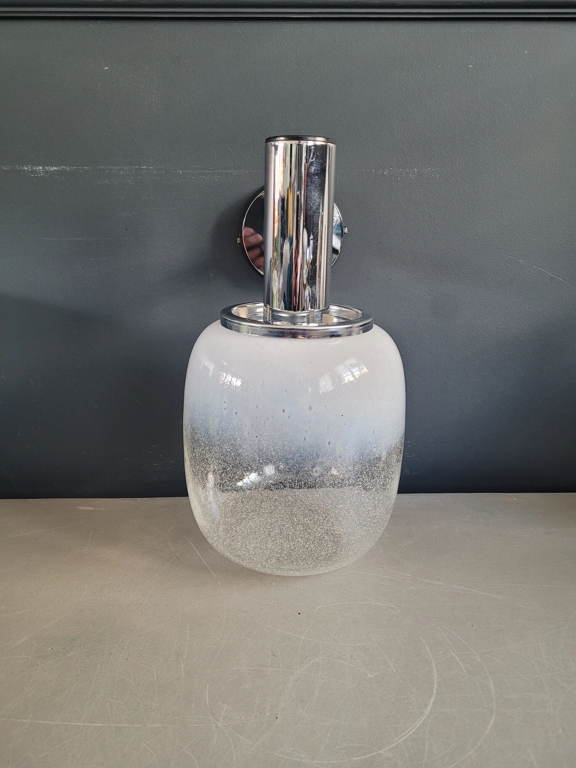 Targetti Sankey two-tone bubbled glass globe wall light - Ref 856