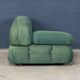 Vintage 20thc "camaleonda" green fabric armchair by mario bellini for c&b