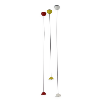 Set of 3 Pendant Lamps from Stilnovo, 1980