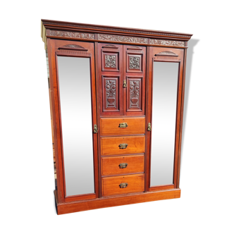 English mahogany wardrobe circa 1920