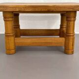 Vintage solid oak coffee table