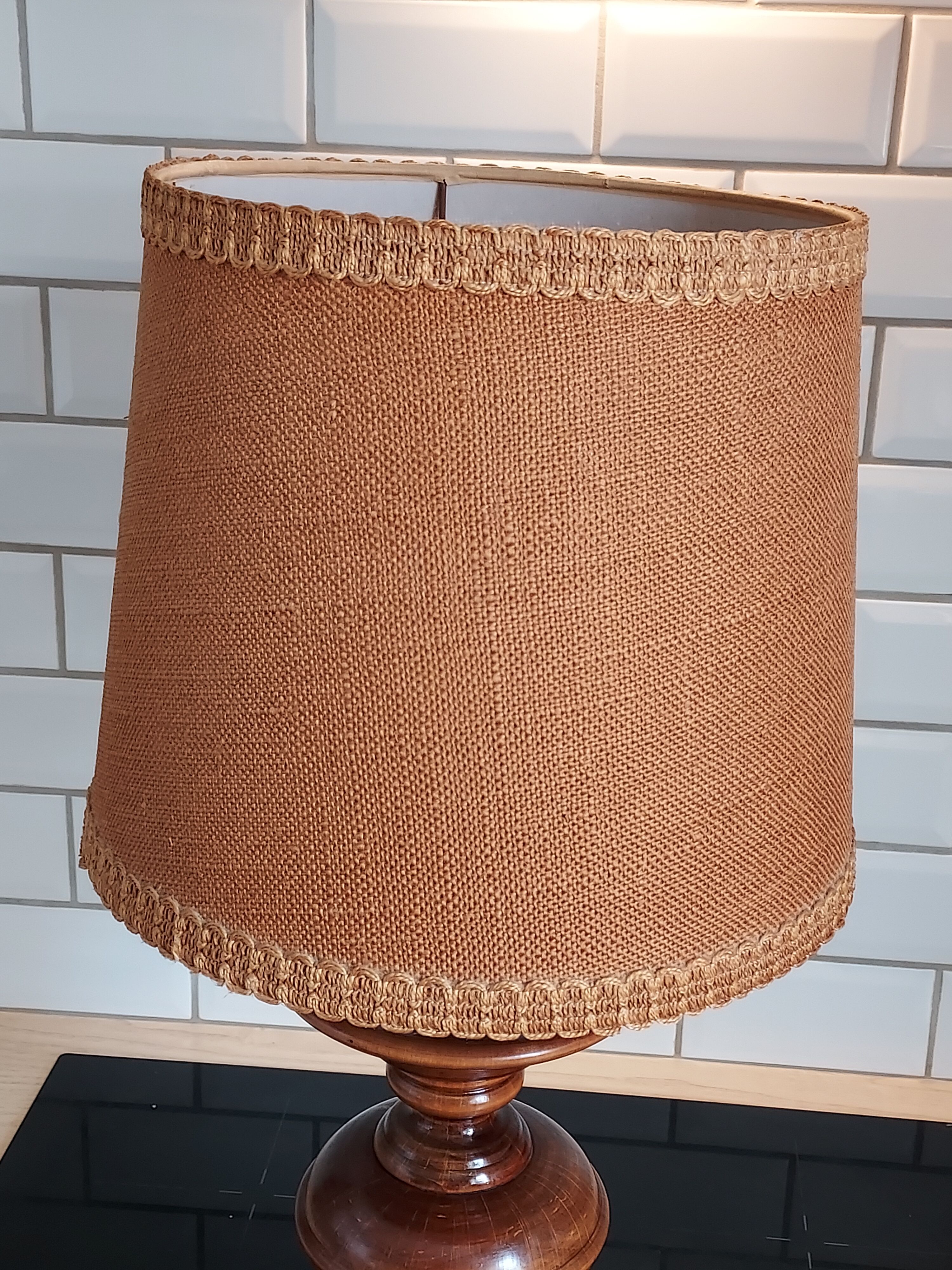 Lampe bois style arts and crafts