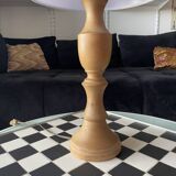 Lampe ancienne en bois tourné