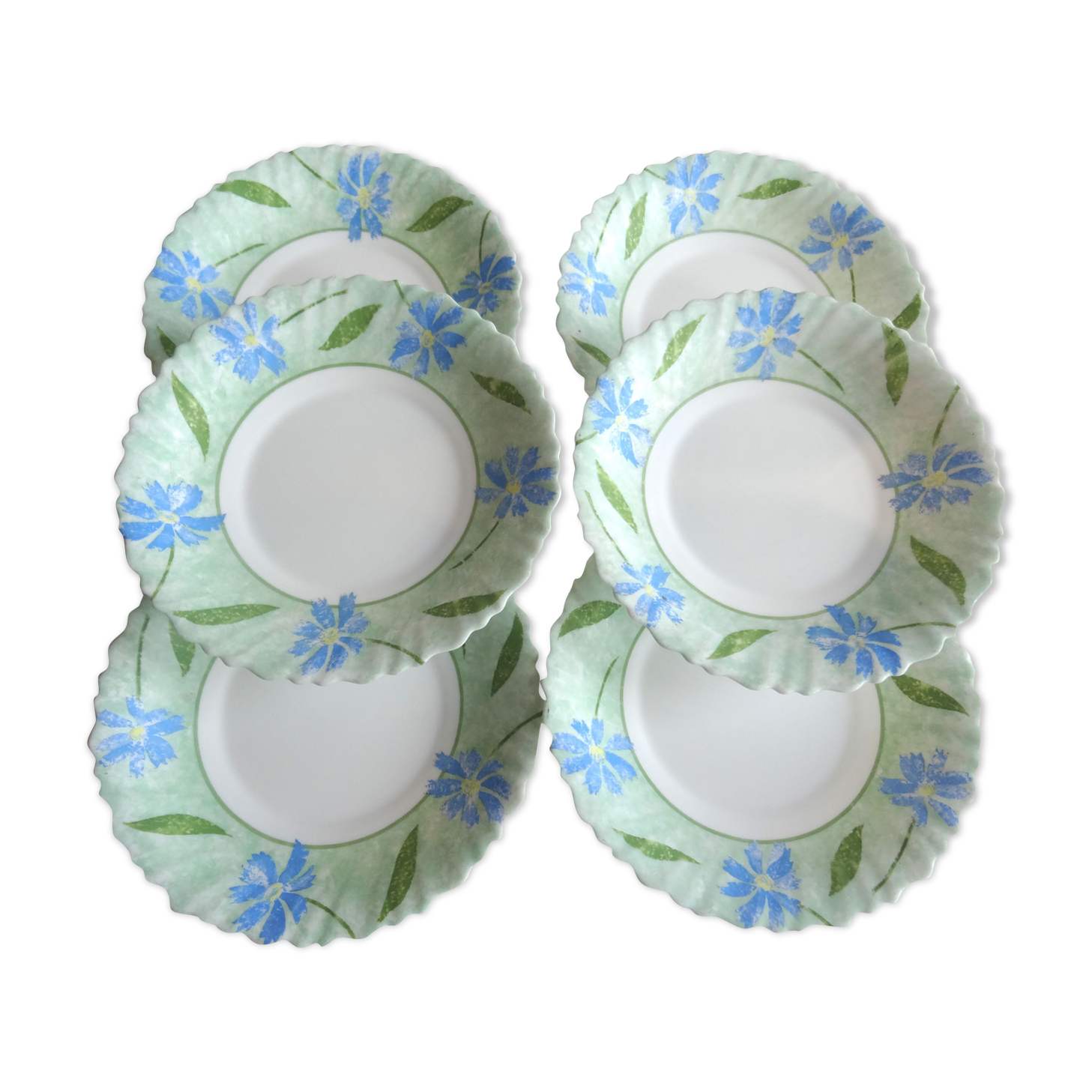 Green arcopal hollow plates