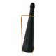 Black scoubidou bottle and brass support 1970