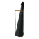 Black scoubidou bottle and brass support 1970