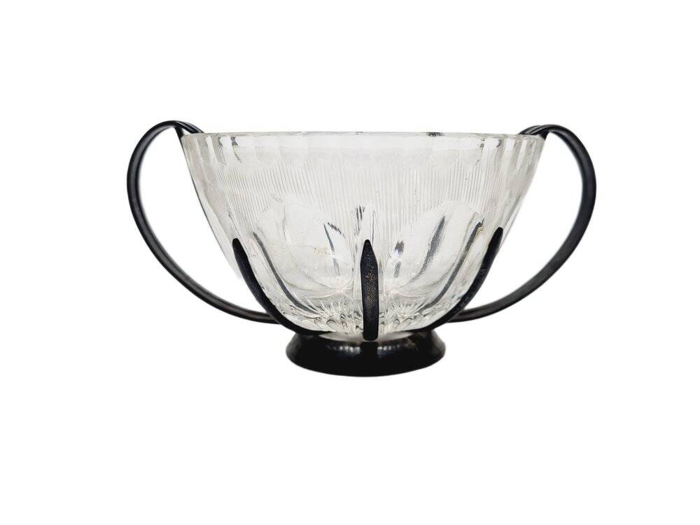 Art Deco sugar bowl from Hefra, Poland, 1970s