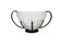 Art Deco sugar bowl from Hefra, Poland, 1970s