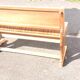 banquette coffre vintage en hêtre