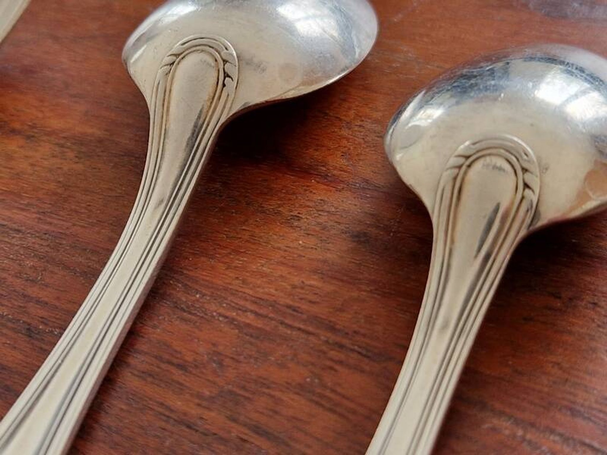 Ercuis - Set of 12 small silver-plated Sully coffee spoons
