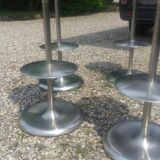 Lot of 4 high stools, by Plank