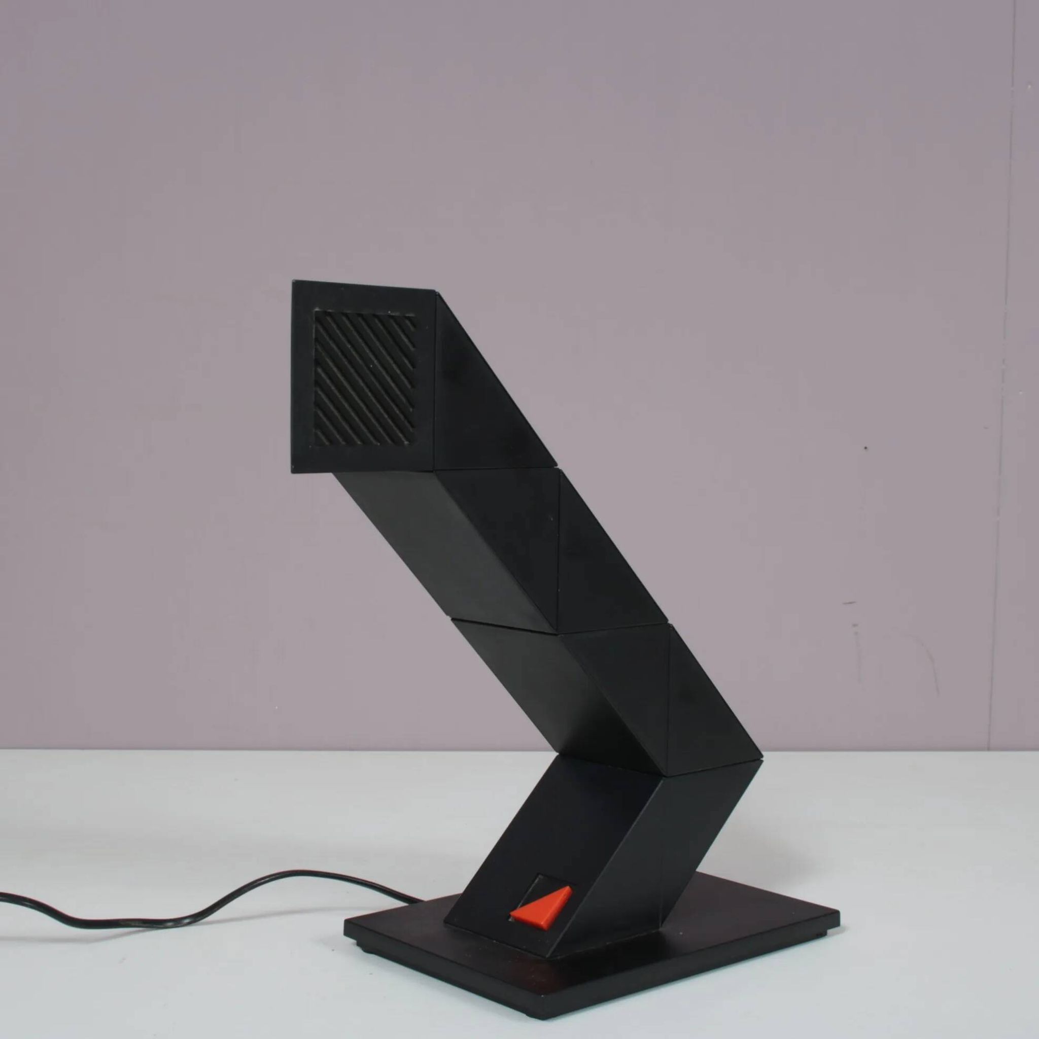1980s "Zig Zag" desk lamp by Shui L. D. Chan for New Horizons, Hong Kong