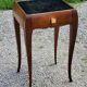Vintage side table from the 30s/50s in beech and mirror top