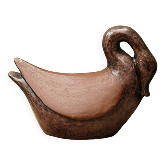 Glazed terracotta duck