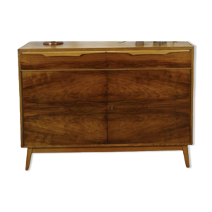 Buffet vintage en bois sombre avec