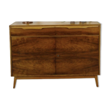 Vintage dark wood sideboard with drawers