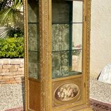 Showcase in gilded wood Louis XVI style